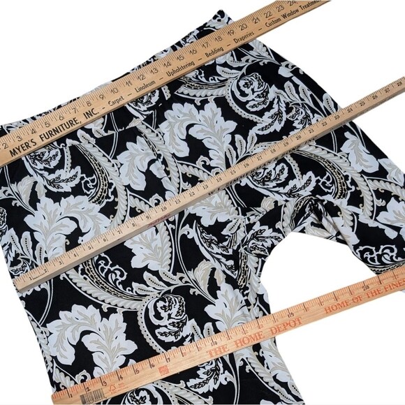 Chico's geometric print on elastic waist pants 3/Large travel comfort Paisley - Picture 3 of 13